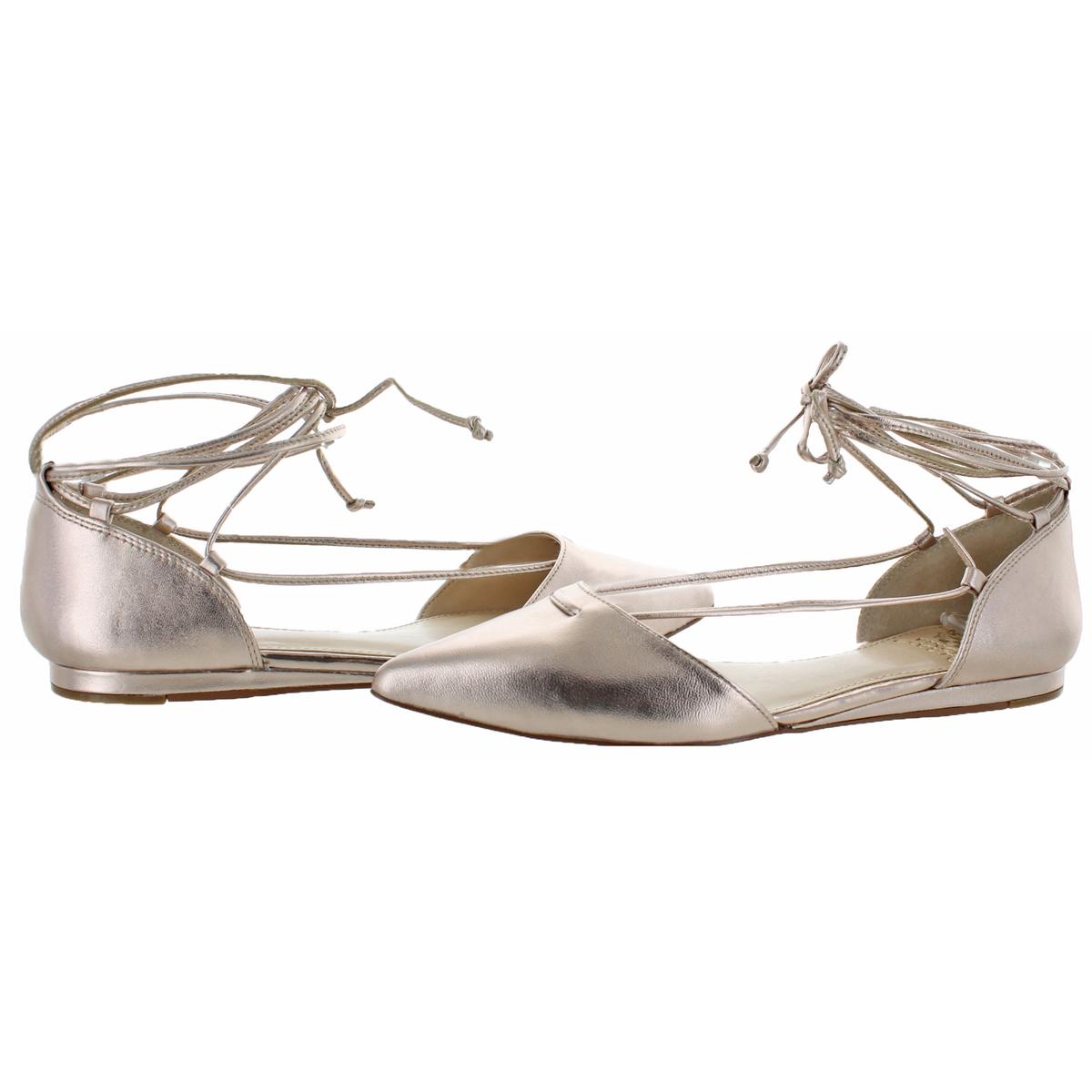 vince camuto silver flats