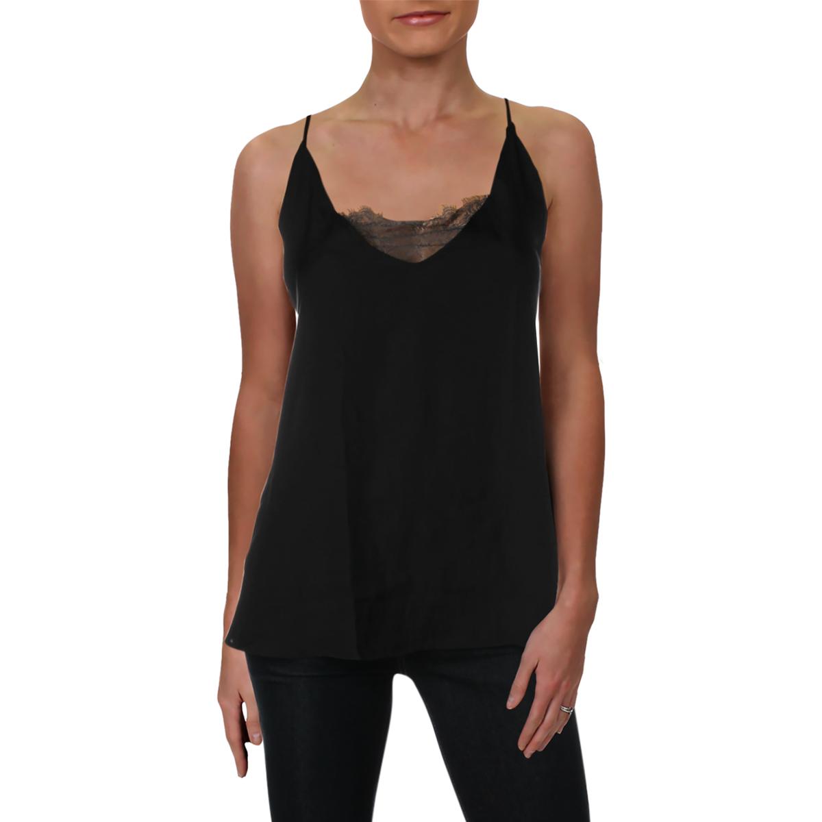 Intimately Free People Womens Black Satin Camisole Top Blouse L BHFO ...