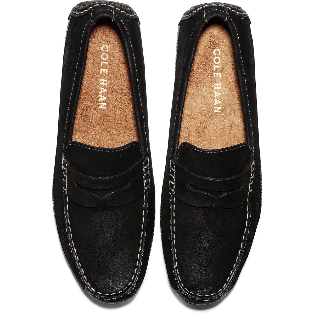 mens black driving moccasins