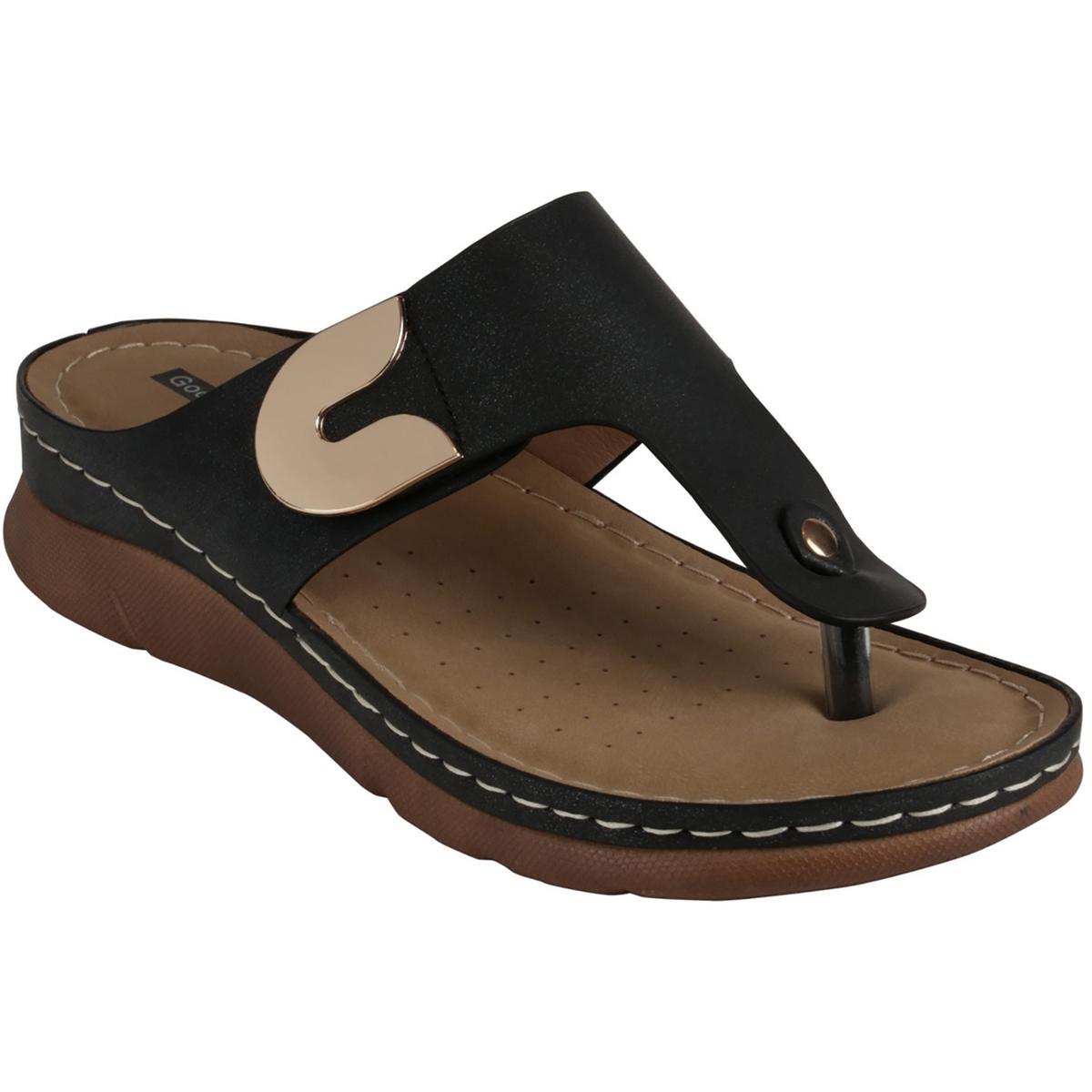 Good Choice Sam Damen-Slipper Kunstleder-Riemensandalen BHFO 1316 - Bild 4 von 11