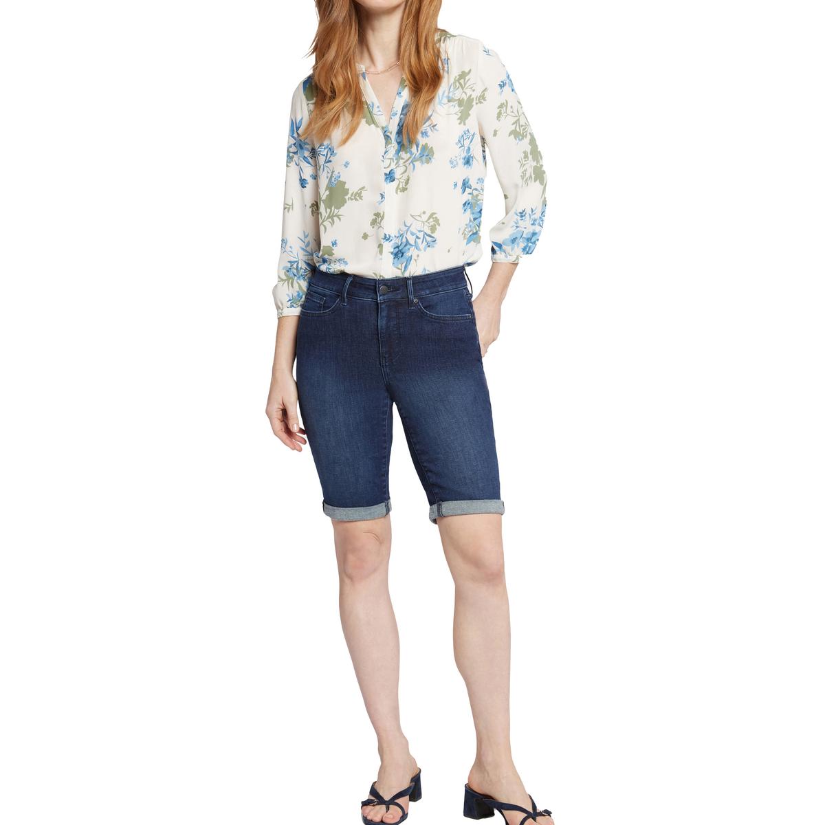 NYDJ Briella Damen-Denimshorts mit Bündchen Denim BHFO 2575 - Bild 3 von 4