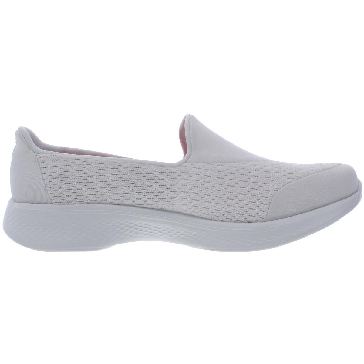 Skechers Womens Go Walk 4-Pursuit White Walking Shoes 10 Wide (C,D,W ...