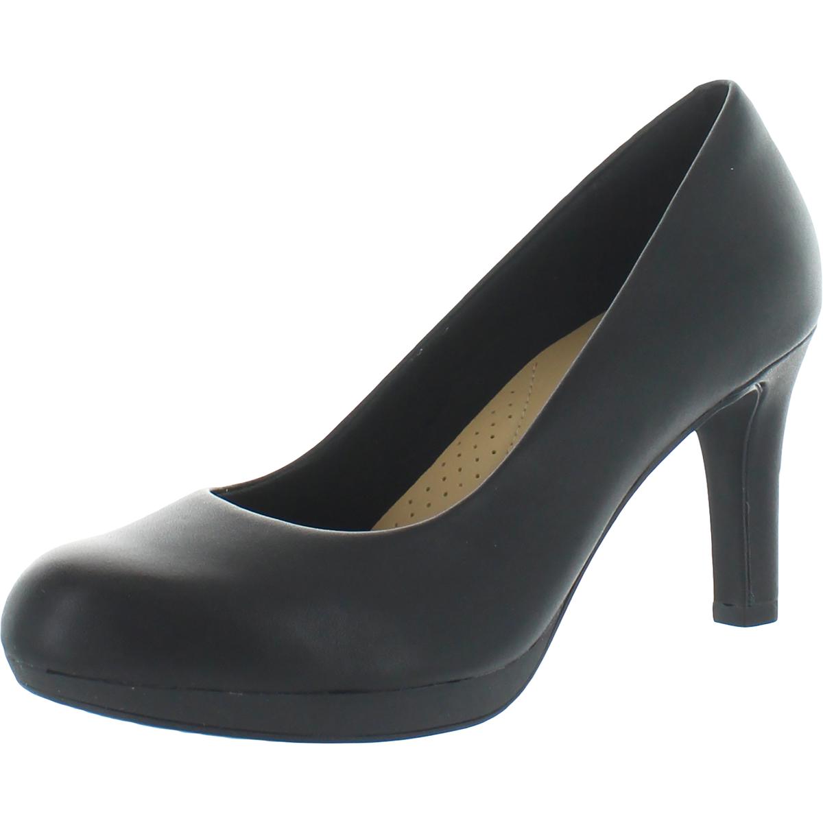 Женские модельные туфли Clarks Adriel Viola черного цвета на каблуке 10 см (B,M) BHFO 1210