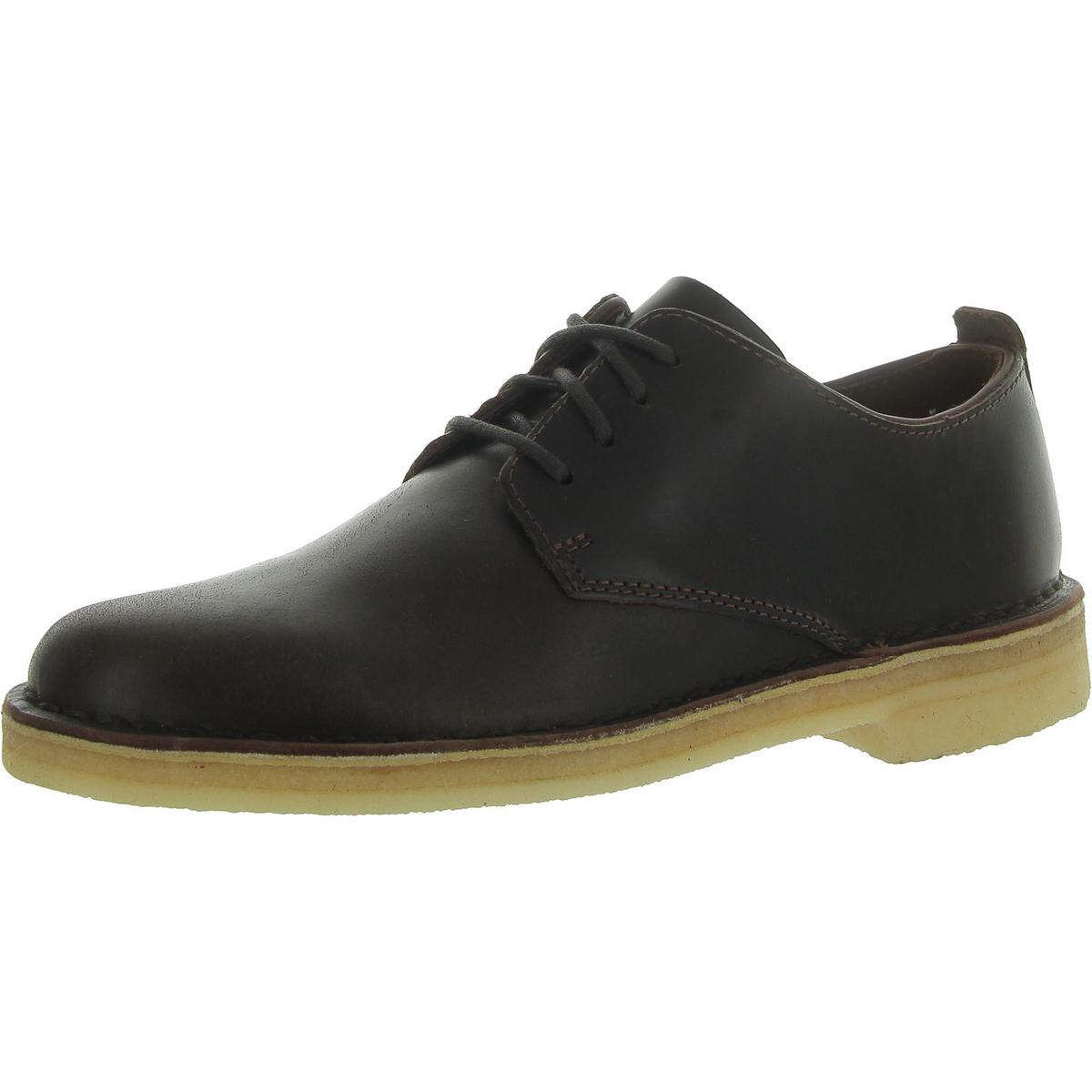 Повседневные оксфорды Clarks Mens Desert London на шнуровке с круглым носком BHFO 1868