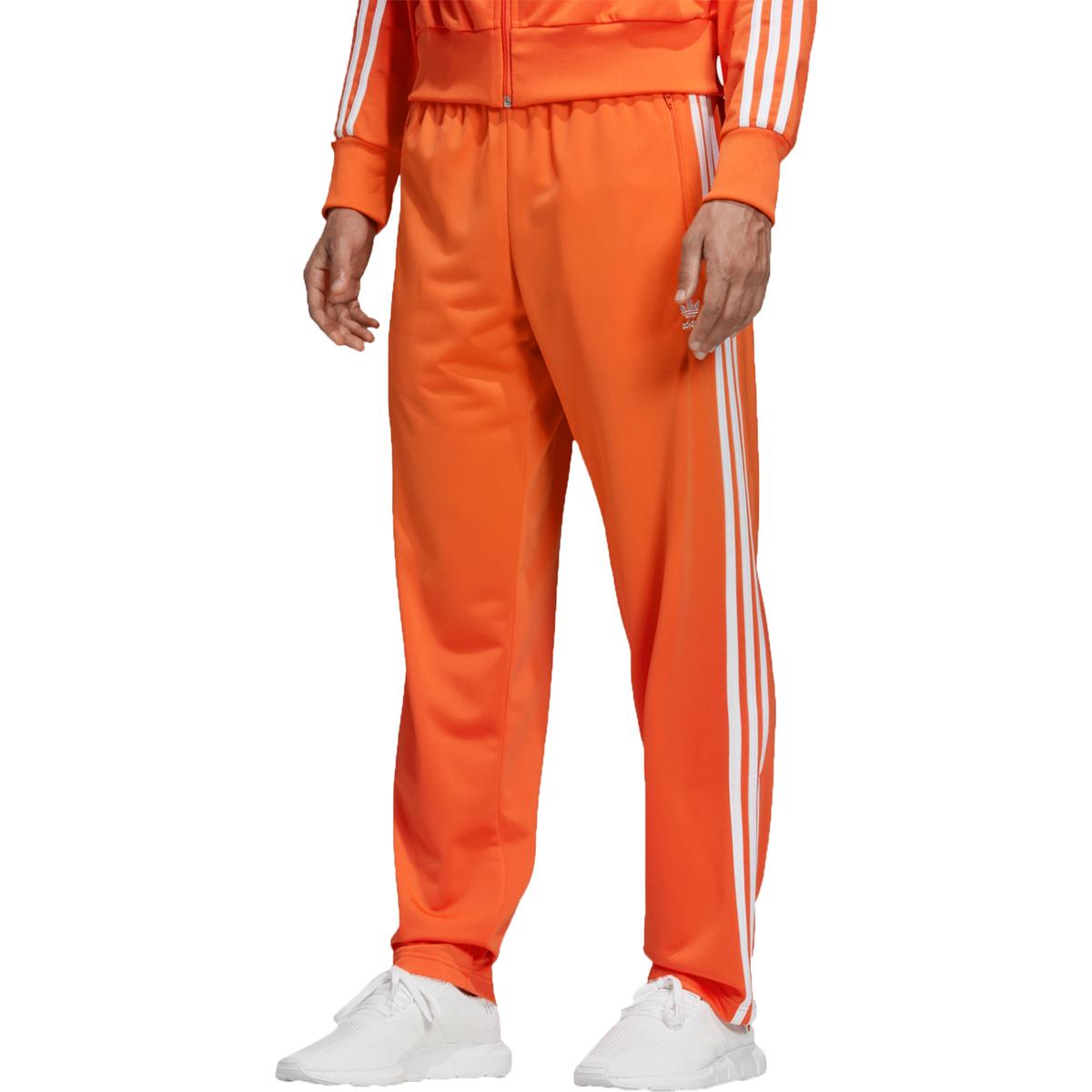 adidas Originals Mens Orange Fitness Workout Sweatpants Athletic 2XL ...
