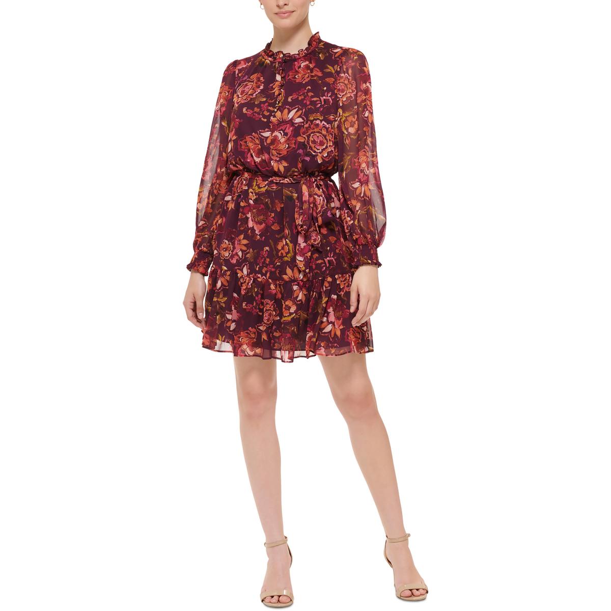 Vince camuto floral shop fit and flare dress