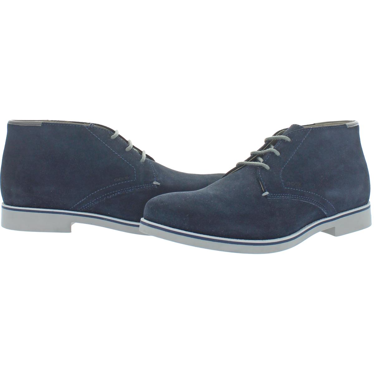 Geox Respira Mens Danio Navy Suede Chukka Boots Shoes 8 Medium (D) BHFO 6679 | eBay