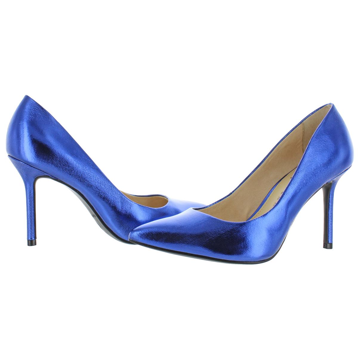 blue stilettos