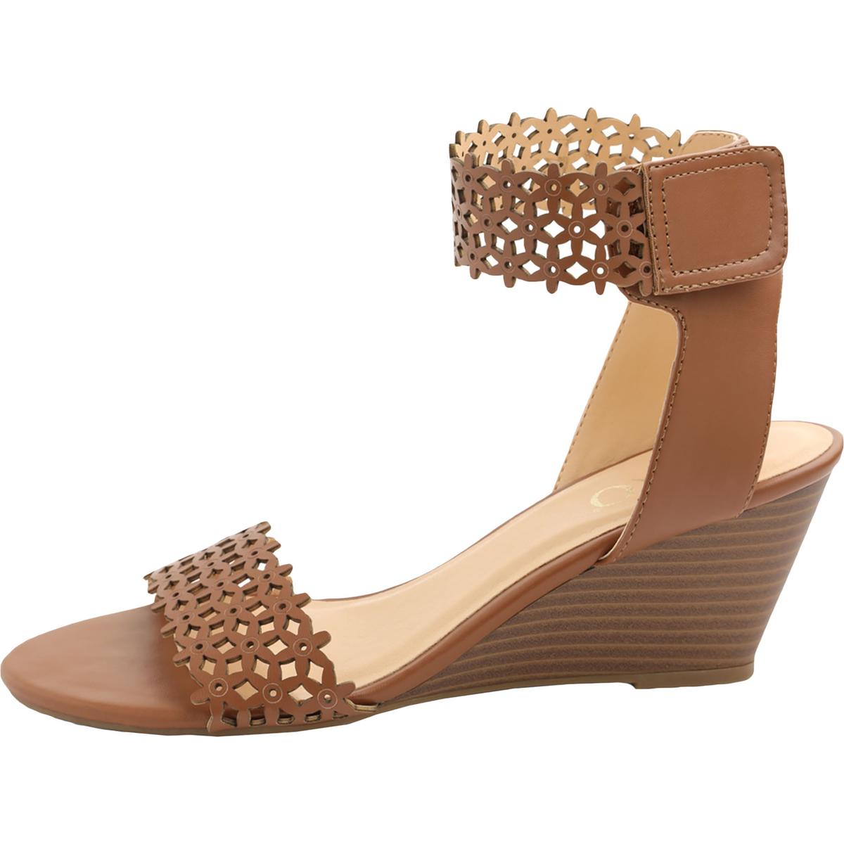 XOXO Womens Sadler Brown Wedge Sandals Shoes 8.5 Medium (B,M) BHFO 9177 ...