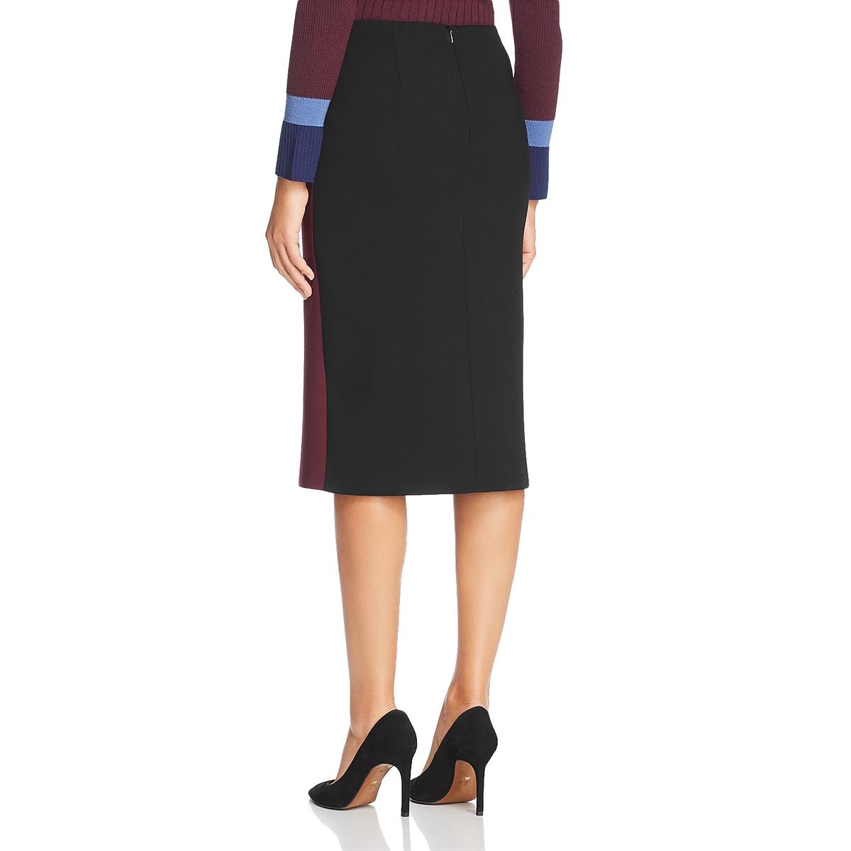 BOSS Hugo Boss Womens Velivia Black Wool Blend Office Pencil Skirt 2 ...