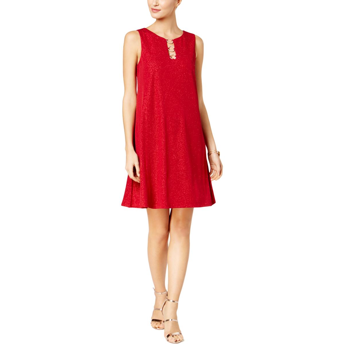 MSK Womens Red Embellished Shift Party Cocktail Dress Gown XL BHFO 5025 | eBay