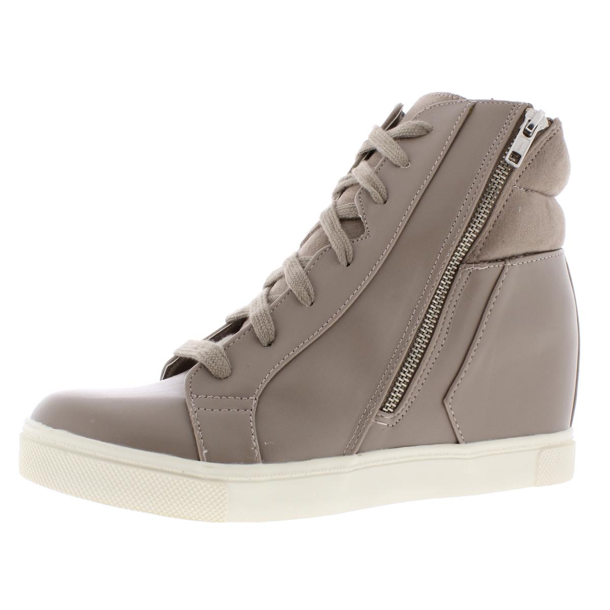 steve madden leather wedge sneakers