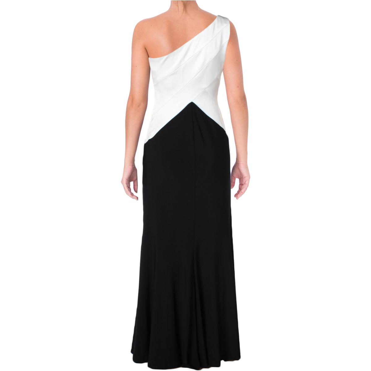 Lauren Ralph Lauren Womens Ventana Black-Ivory Formal Dress Gown 6 BHFO ...