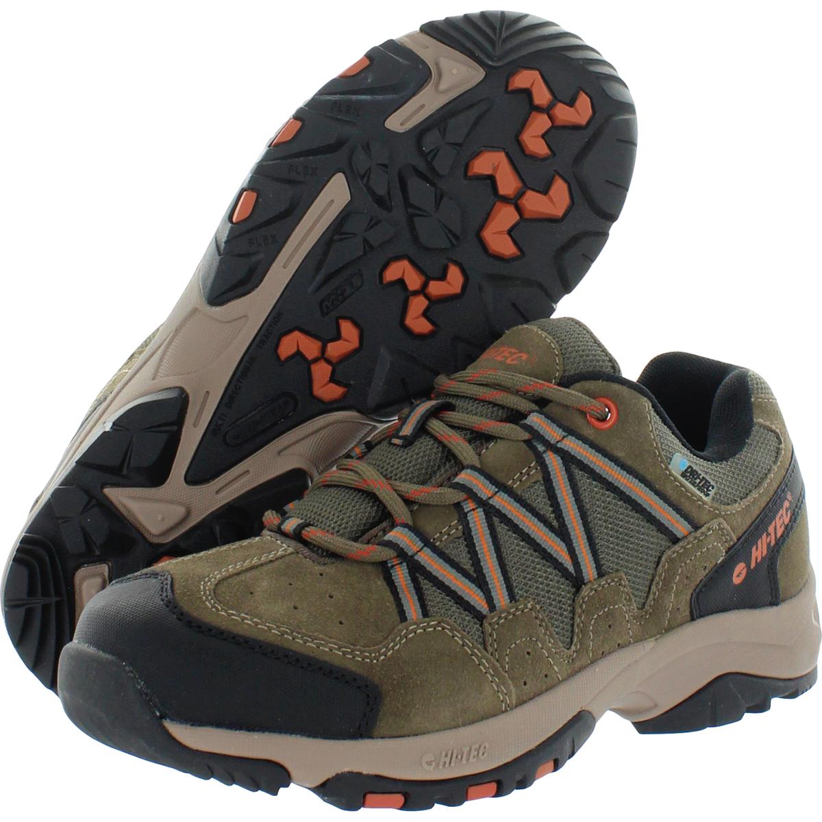 HiTec Mens Dexter Low Waterproof Brown Hiking Shoes 7