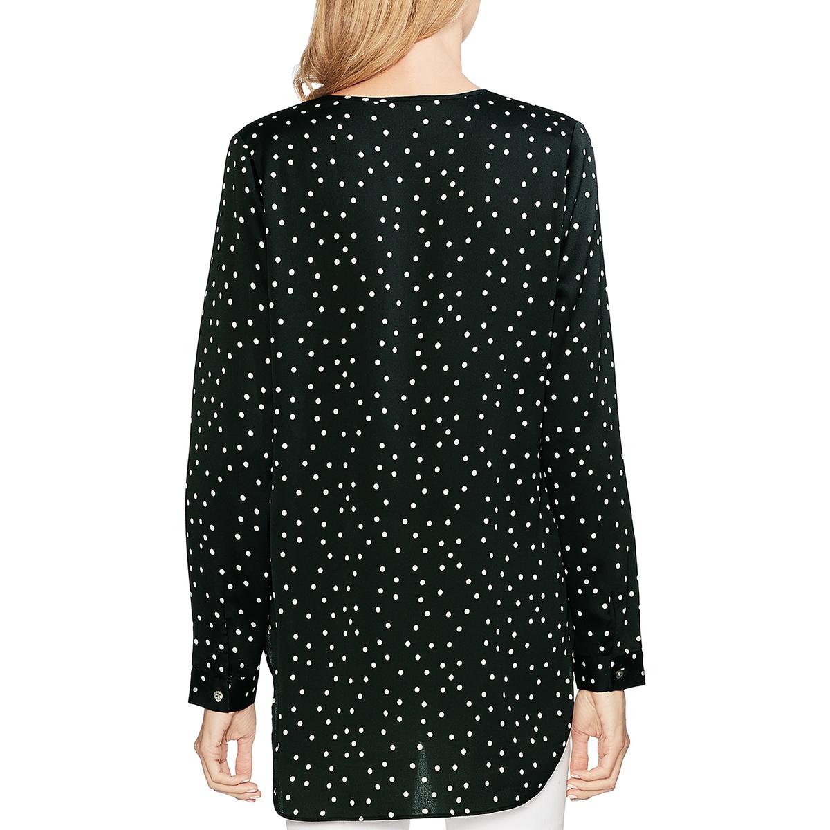 vince camuto polka dot top