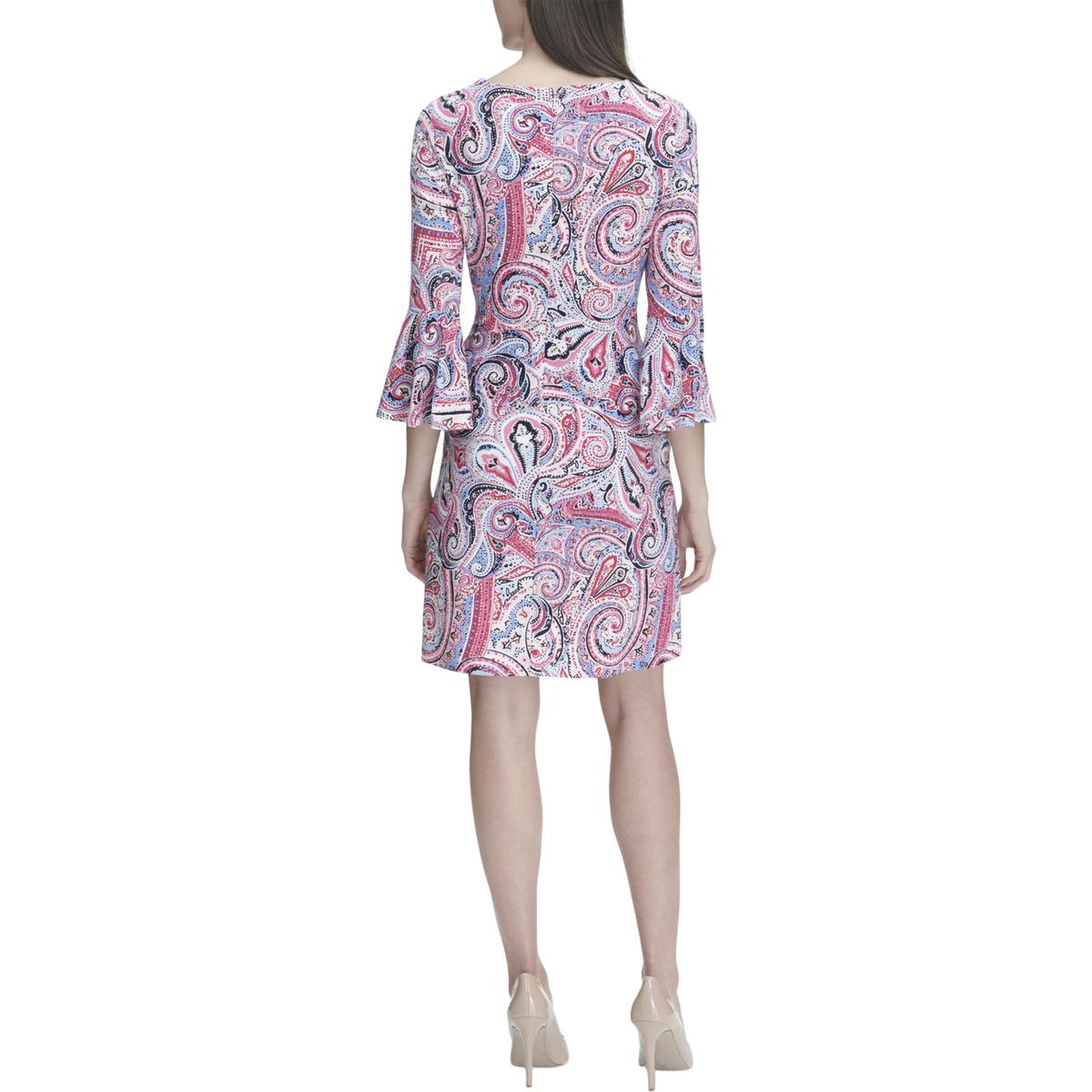 paisley lace bell sleeve dress