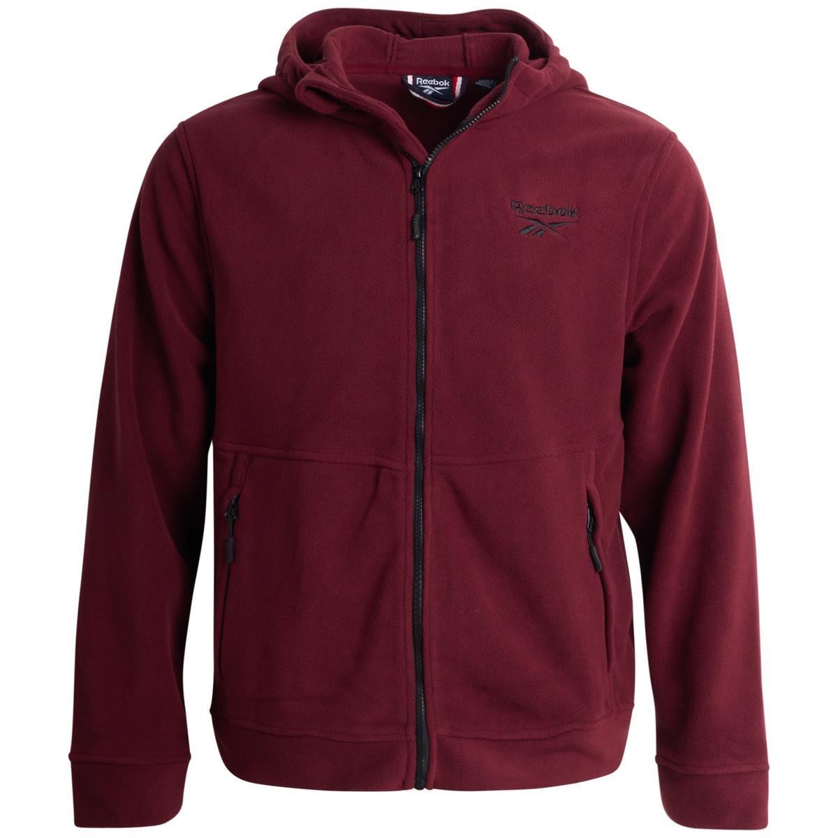 Reebok Men' Comfy Polar Fleece Zip Up Jacket