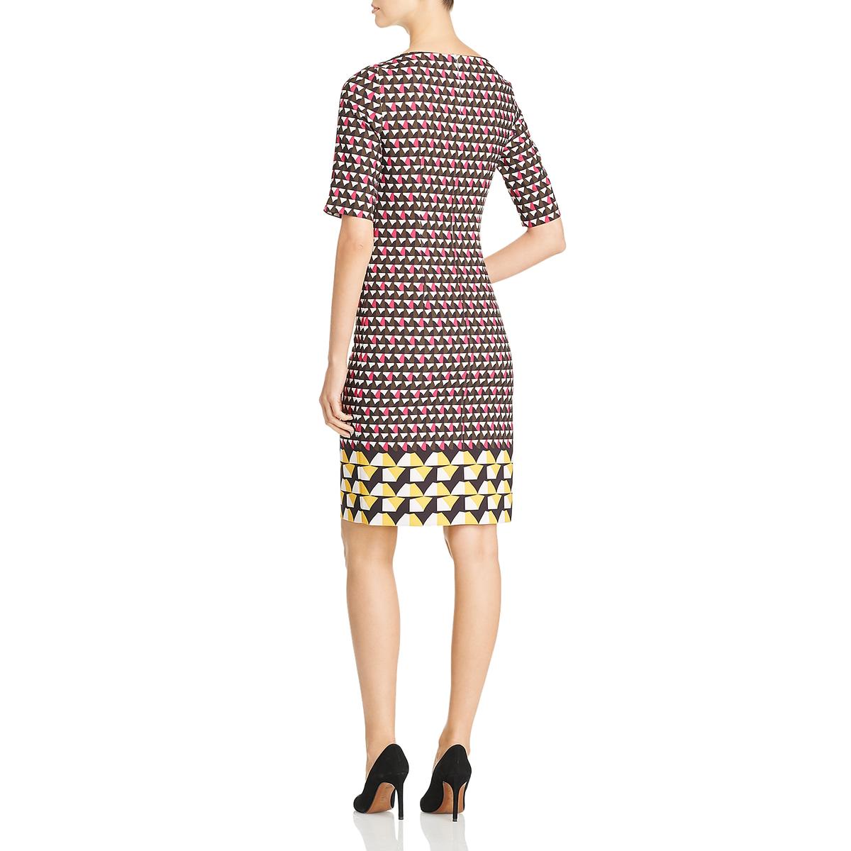 BOSS Hugo Boss Womens Dareika B/W Printed Cocktail Party Dress 6 BHFO ...