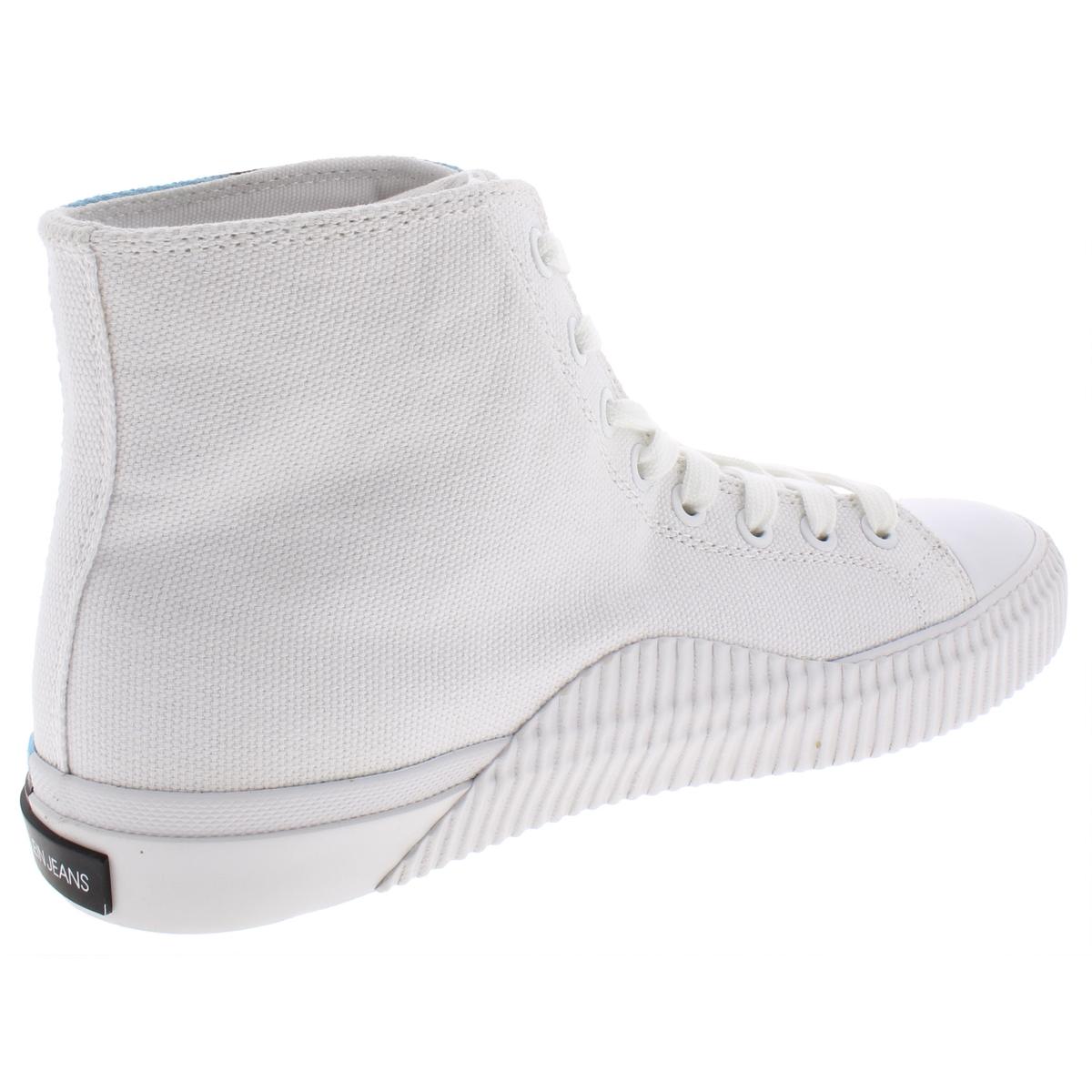 calvin klein womens white trainers
