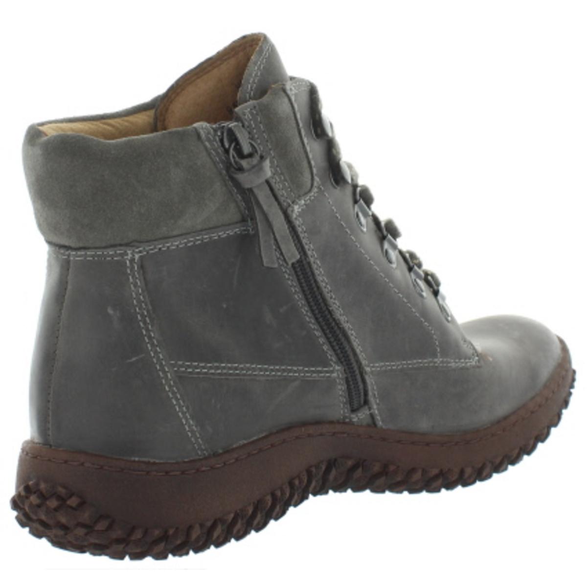 Sofft Womens Gray Leather Ankle Hiking Boots Shoes 9.5 Medium (B,M ...