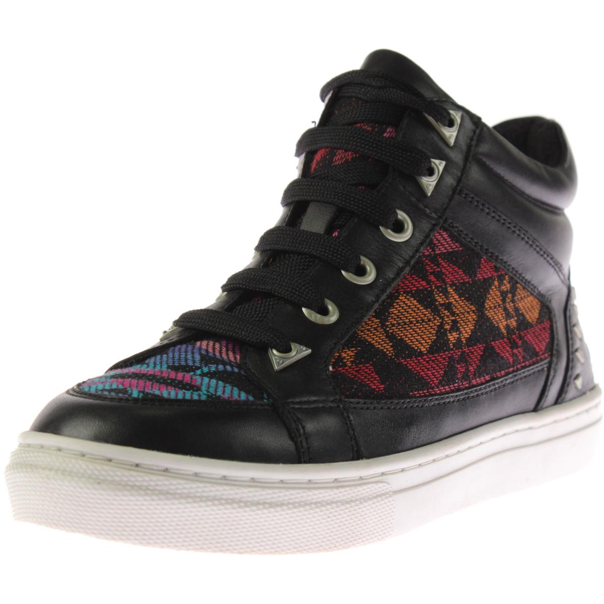 Bronx 0821 Womens Zoo Nee Leather Tribal Knit Fashion Sneakers Shoes BHFO