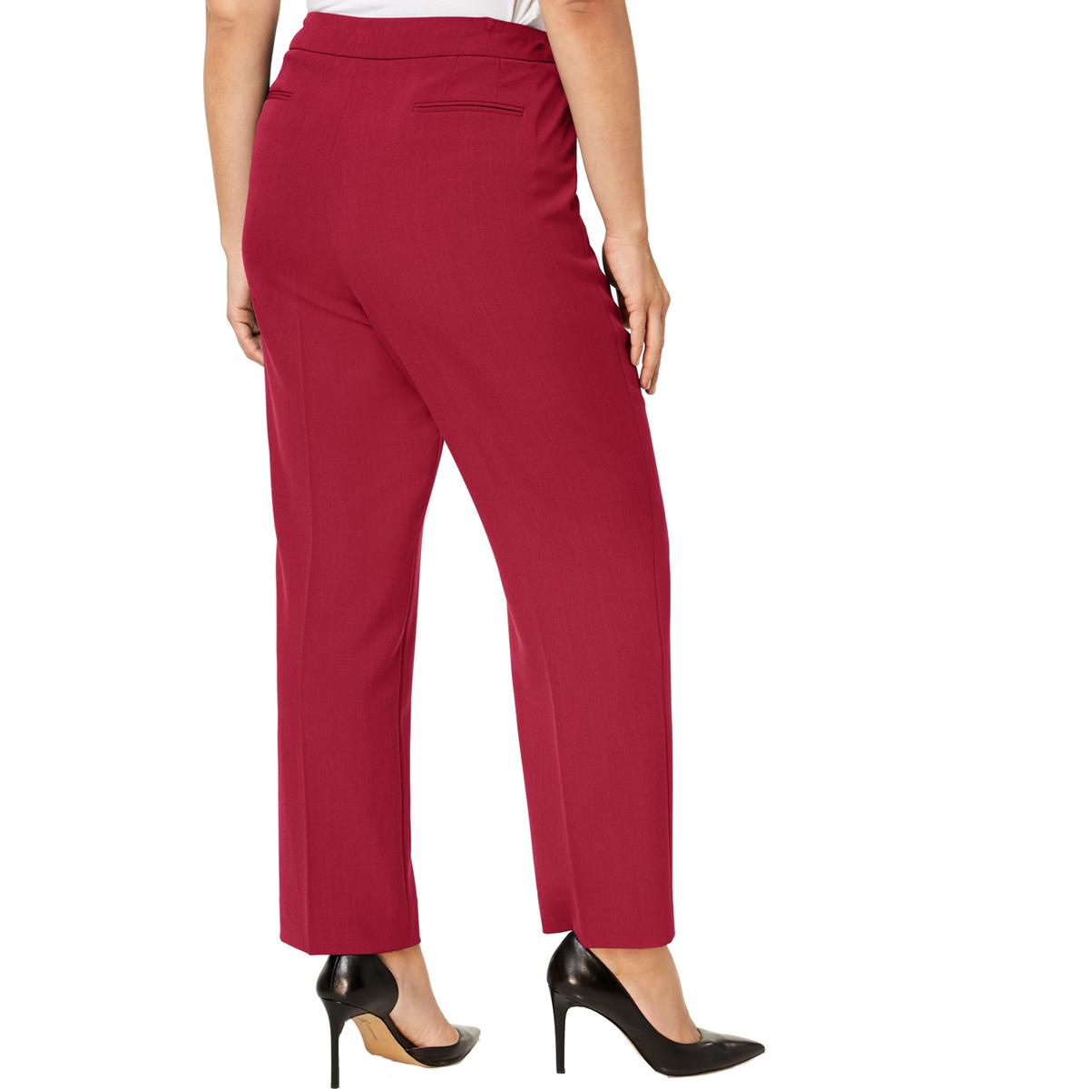 anne klein straight leg trousers