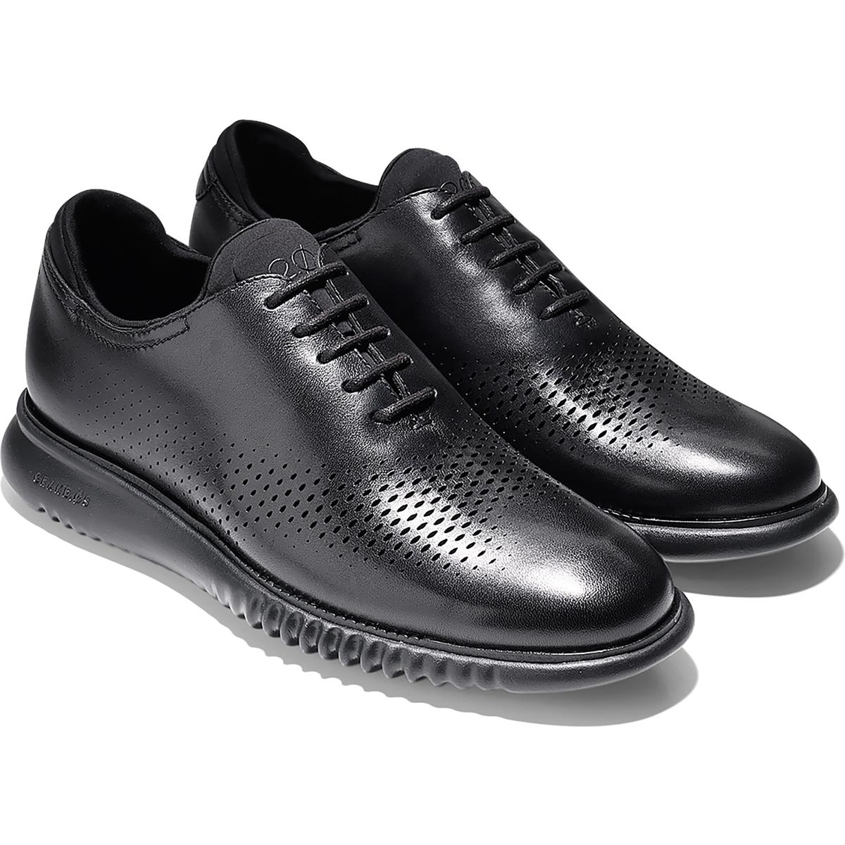 Cole Haan Mens 2 Zerogrand Black Leather Oxfords Shoes 11 Medium (D ...