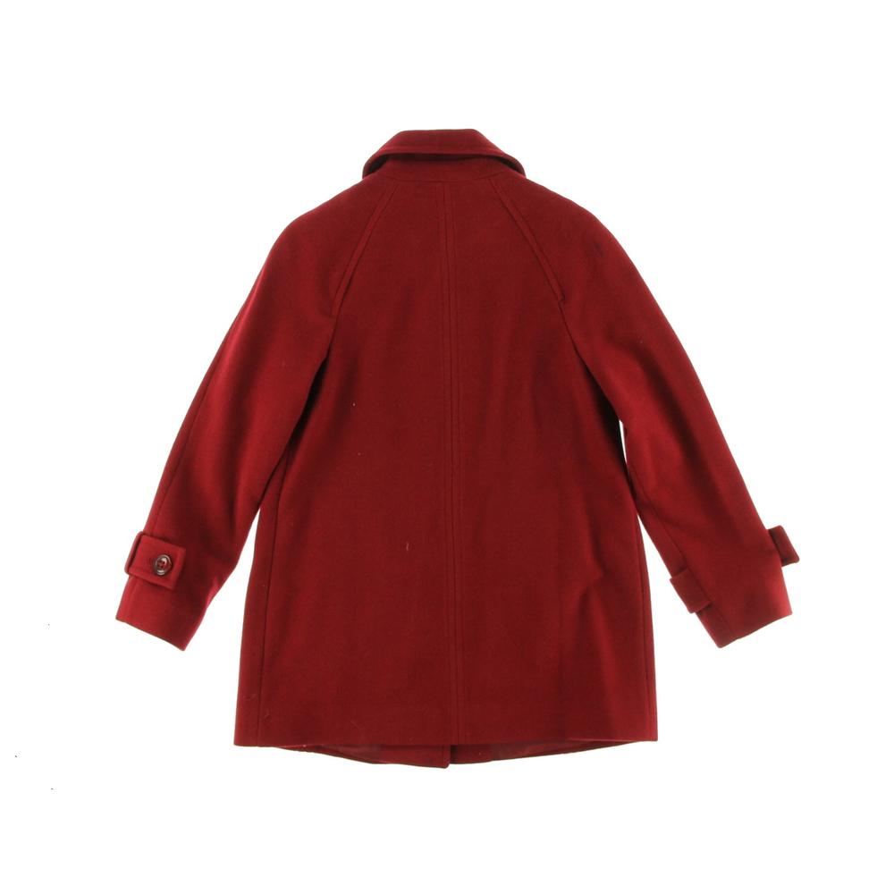 LONDON FOG NEW Red Wool Blend Lined Outerwear Pea Coat Jacket Petites ...