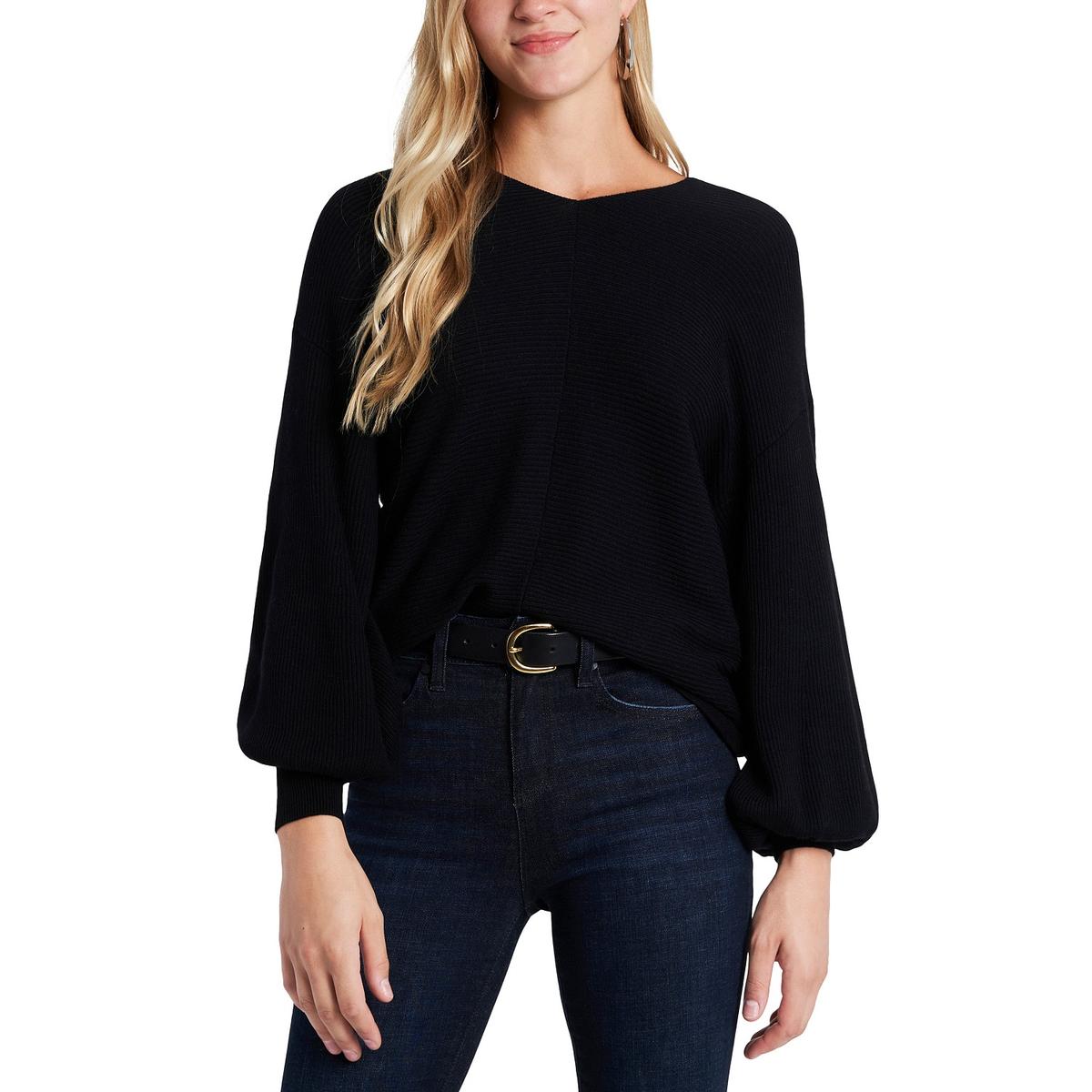 1.State Womens V Neck Balloon Sleeve Hi-Low Top Shirt BHFO 5823