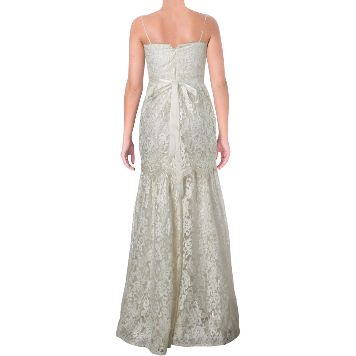adrianna papell white gown