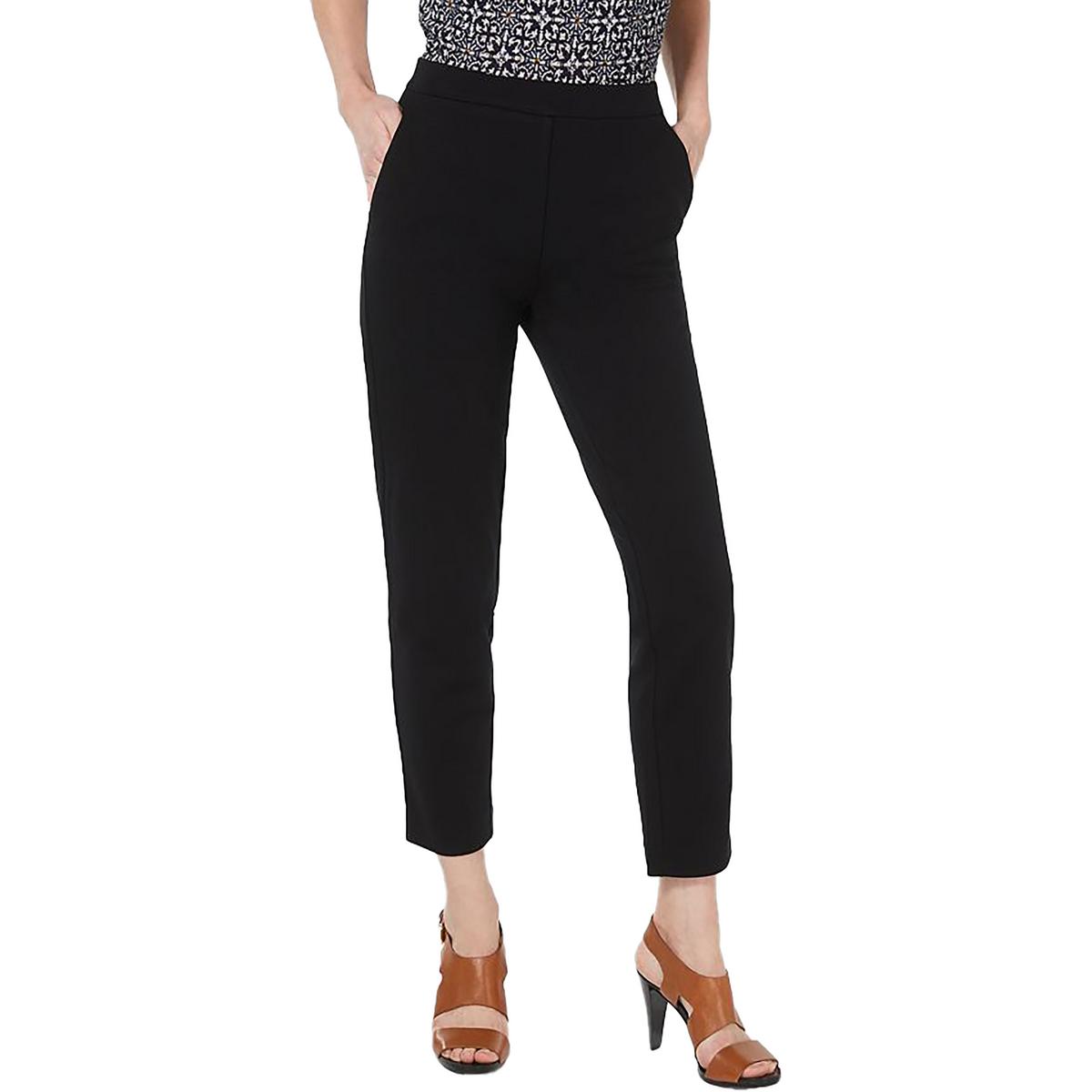 MICHAEL Michael Kors Женские черные брюки с высокой посадкой по щиколотку Petites PS BHFO 4682