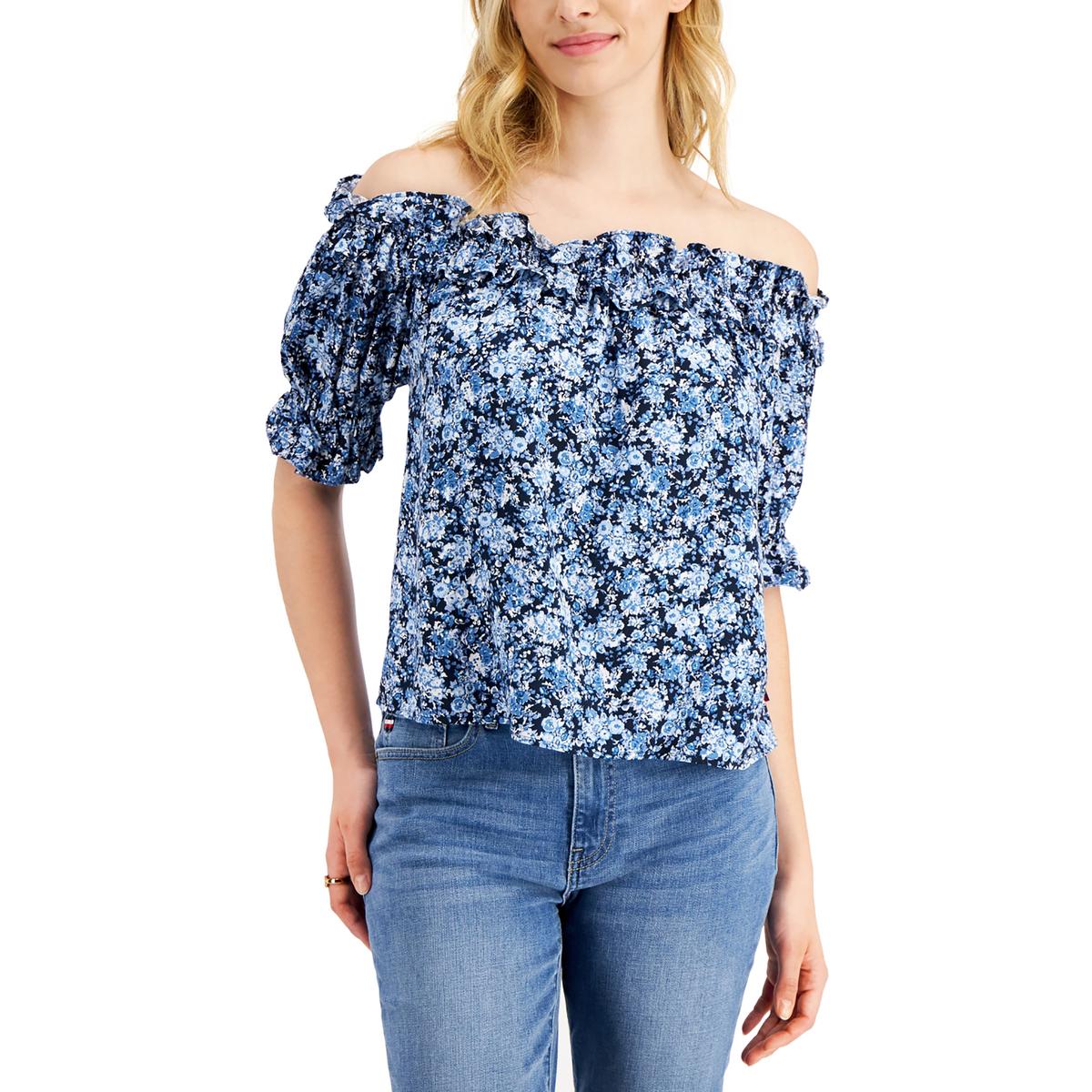 Tommy hilfiger off shoulder sales top