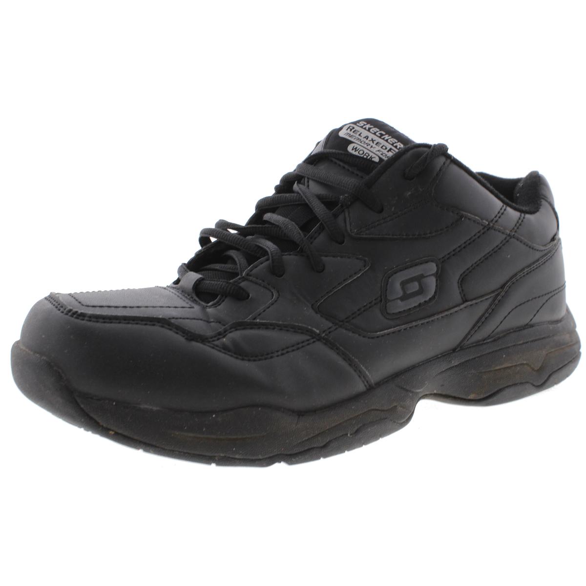 Skechers Mens Felton Black Work Shoes Sneakers 11 Medium (D) BHFO 3083 ...
