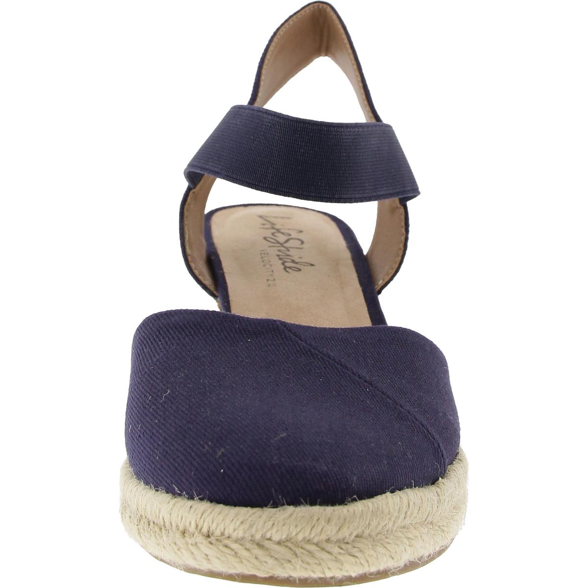 LifeStride Womens Kimmie Ankle Strap Closed Toe Wedge Sandals Shoes BHFO 0231 - Picture 20 of 28