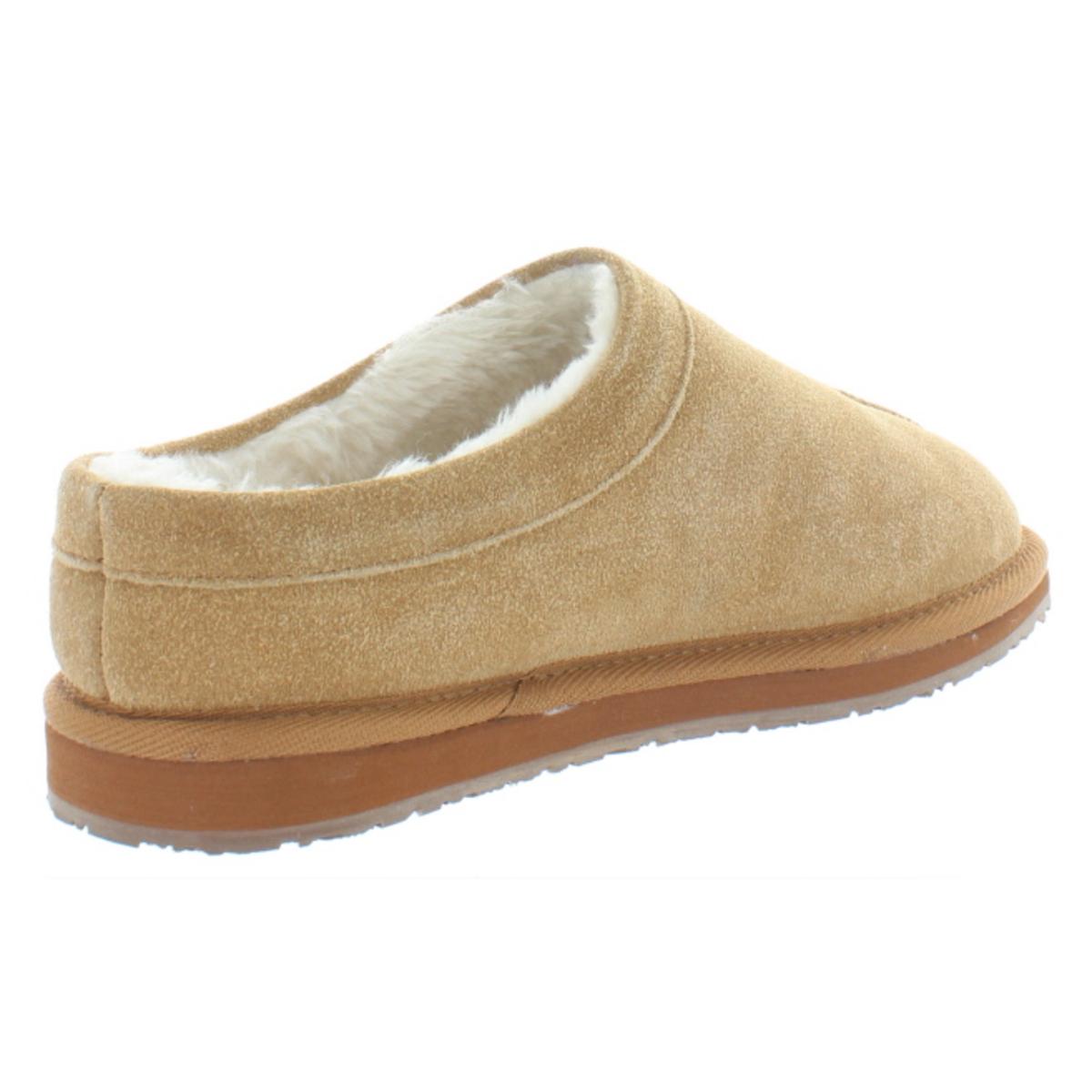 Minnetonka Womens Tan Suede Mule Slippers Shoes 8 Medium (B,M) BHFO ...