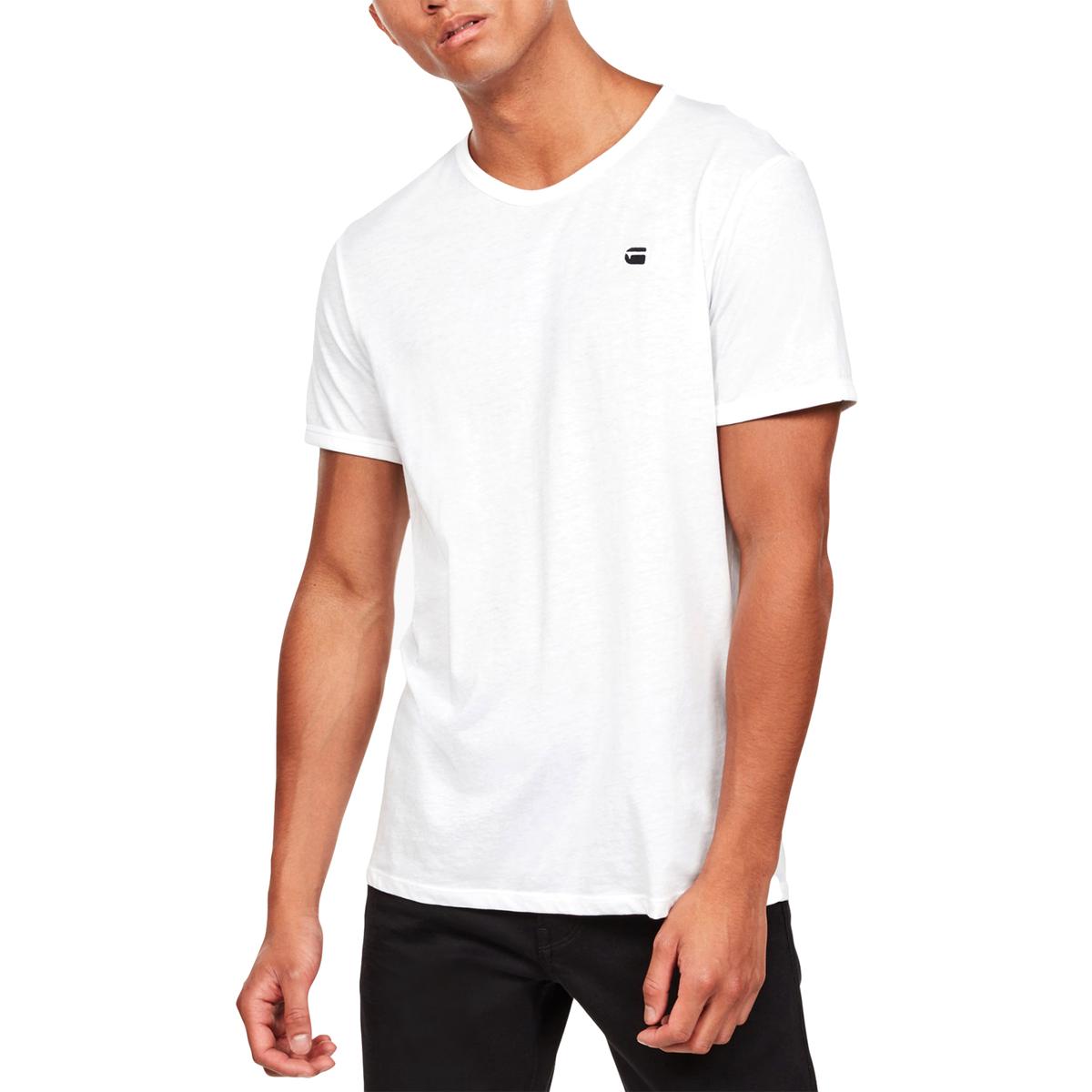Wrangler Mens White Cotton Crew Neck Tee Logo T-Shirt Top XXL BHFO 4750