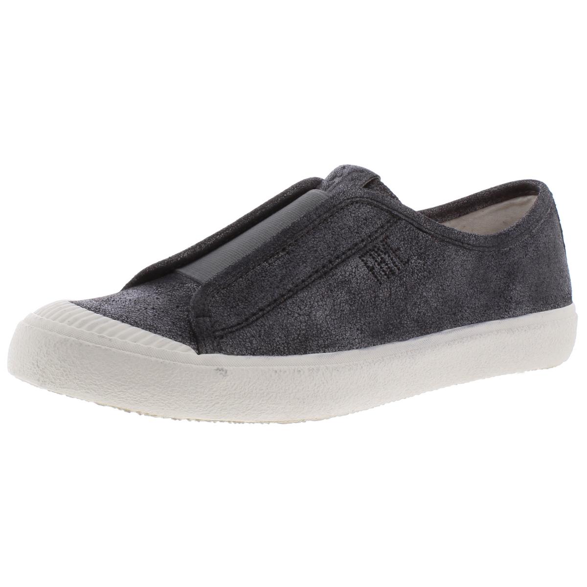 Frye Womens Claudia Silver SlipOn Sneakers Shoes 9.5 Medium (B,M) BHFO