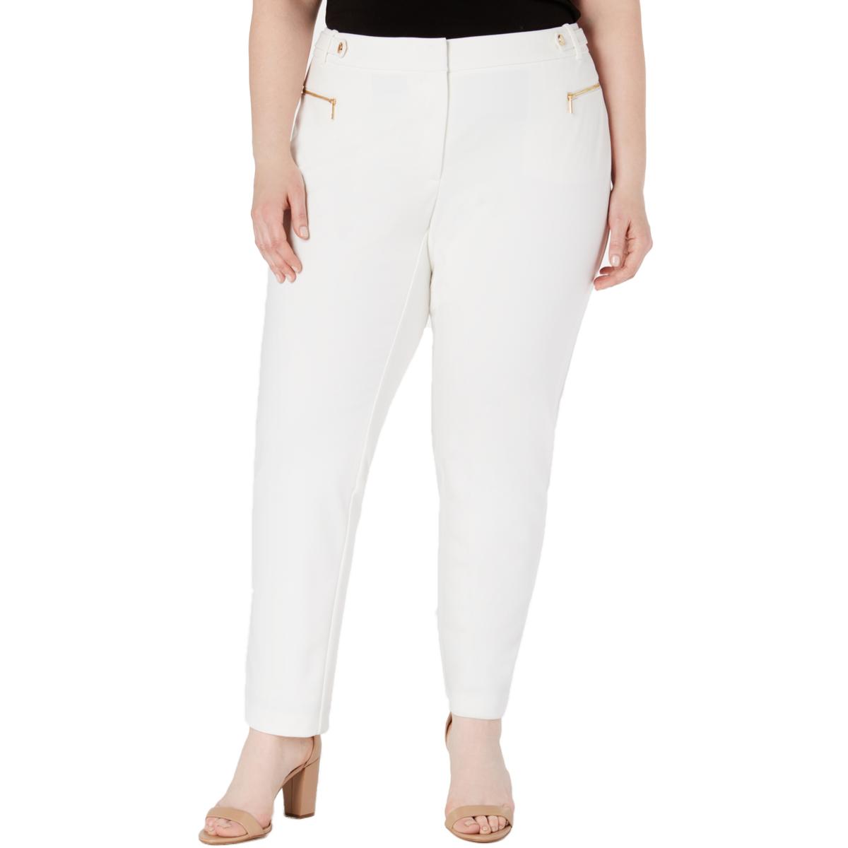 ivory straight leg pants