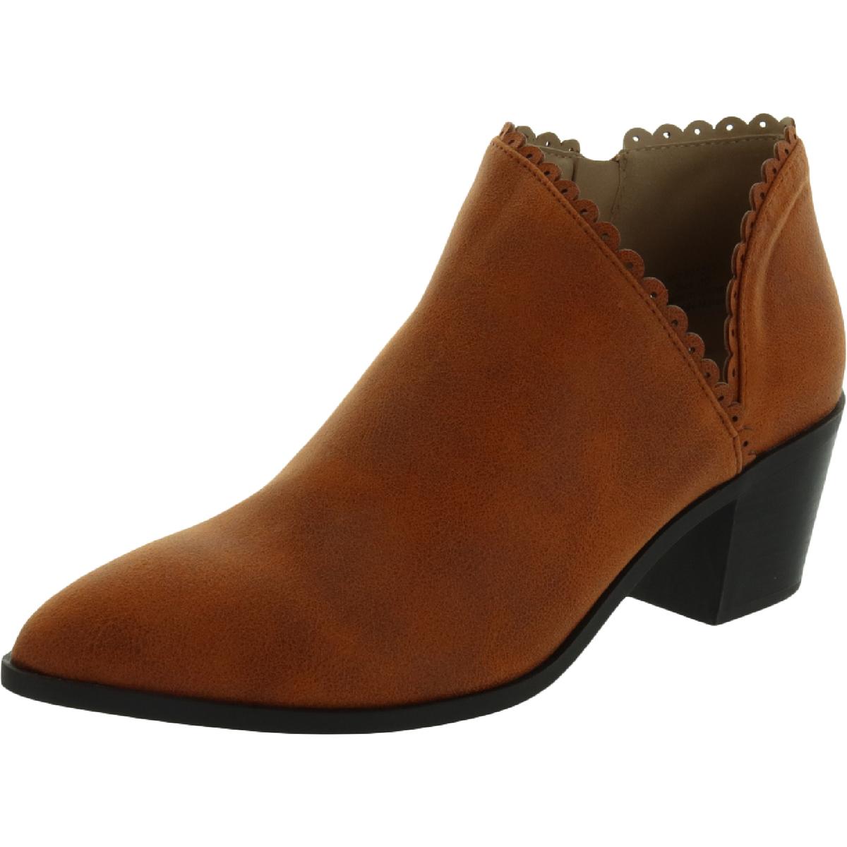 Женские ботильоны Tessa Orange из коллекции Journee 6.5 среднего размера (B,M) BHFO 6969