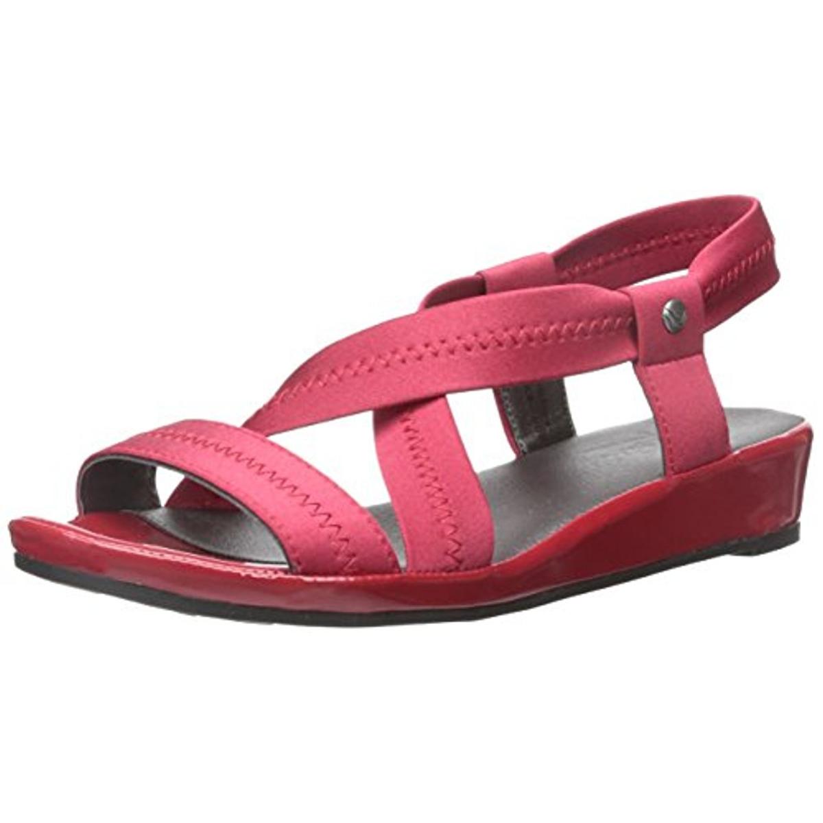LifeStride 8879 Womens Debutante Mini Wedge Stretch Dress Sandals Shoes ...