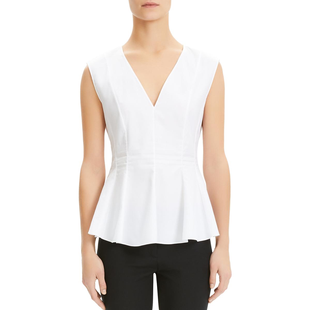 womens white v neck