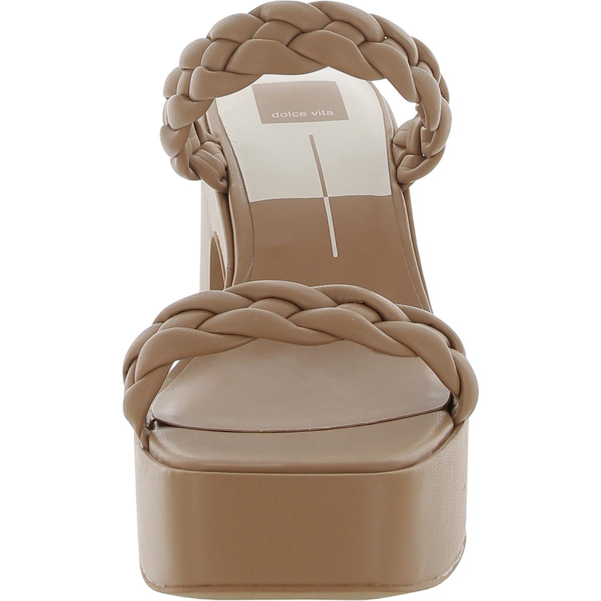 Dolce Vita Wiley Damenschuhe Kunstleder-Slipper Plateau-Sandalen BHFO 2619 - Bild 6 von 6