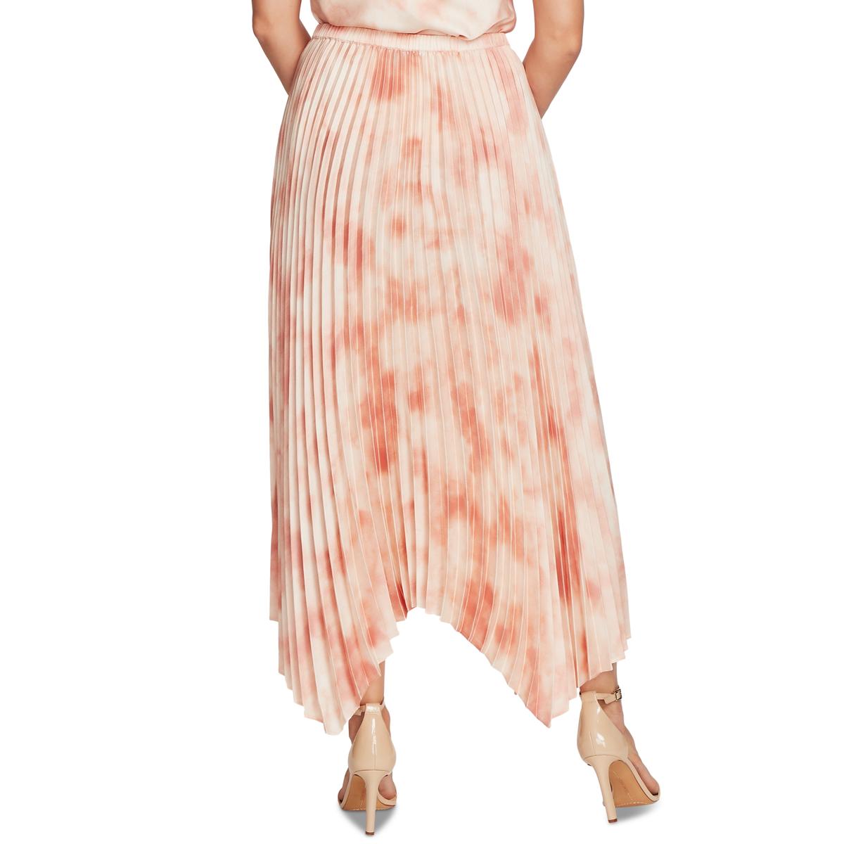 vince tie dye pleated skirt