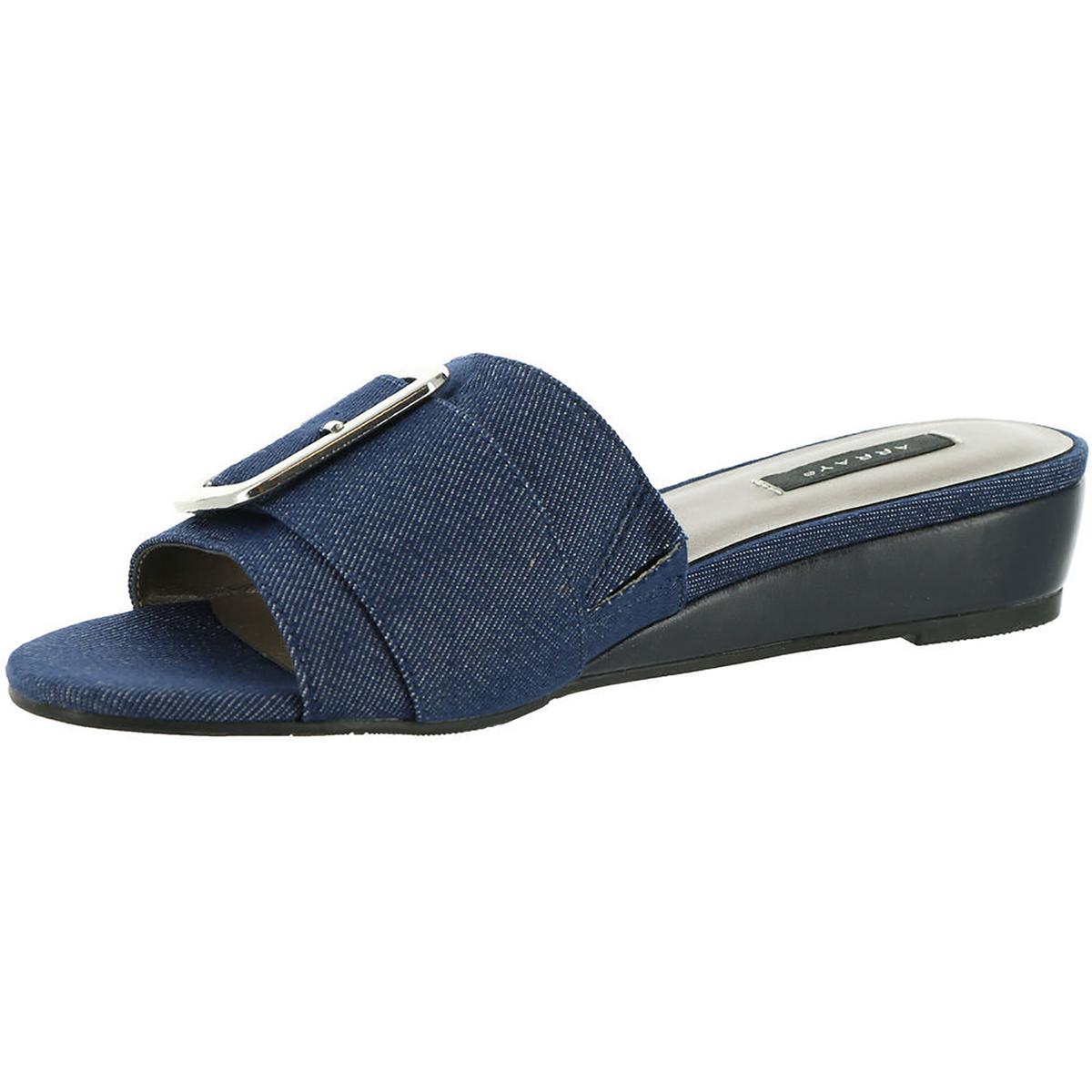 Array Womens Milan Leather Slip On Mules Slide Sandals Shoes BHFO 3682