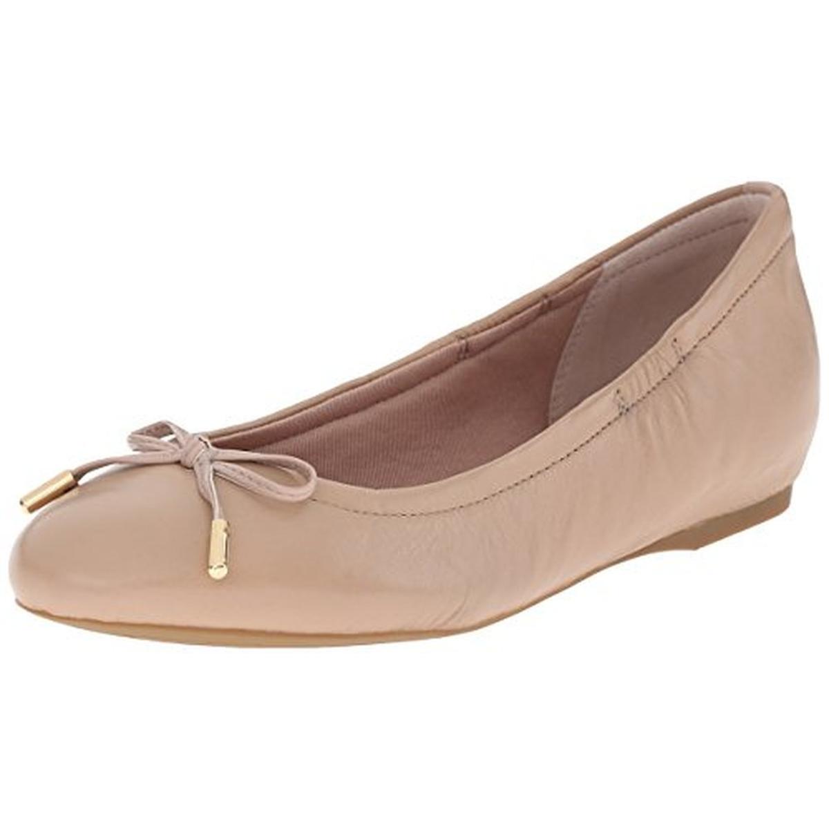Rockport Womens Taupe Leather Ballet Flats Shoes 6 Medium (B,M) BHFO ...