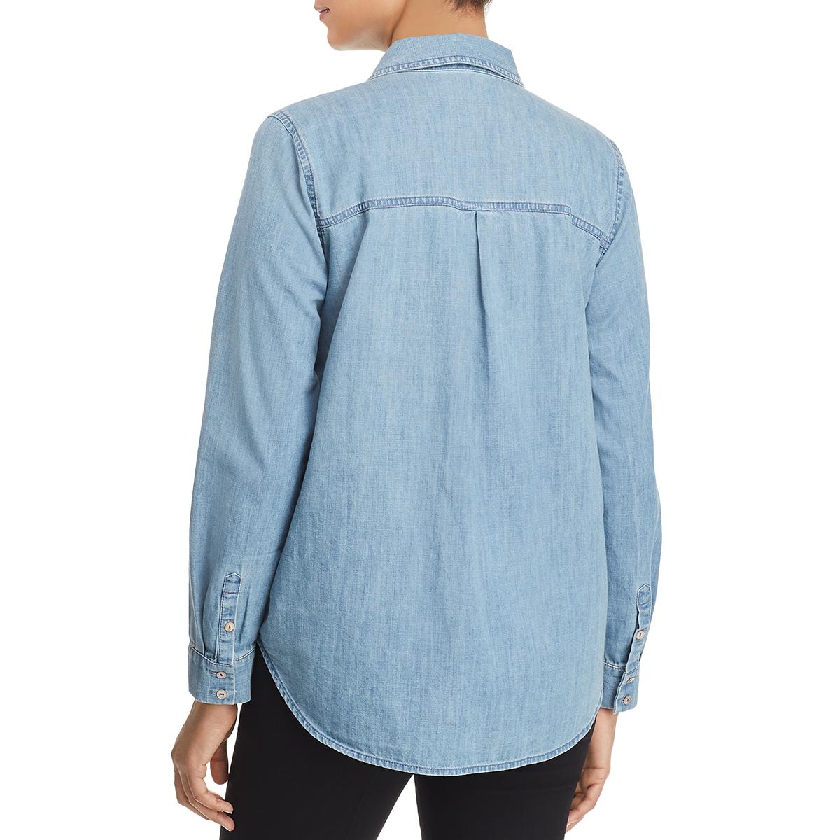 light blue collared button down shirt