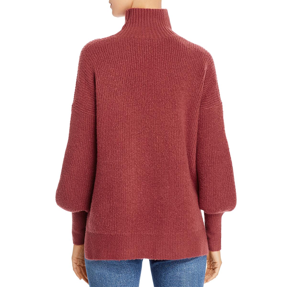 french connection mock neck ribbed sweater