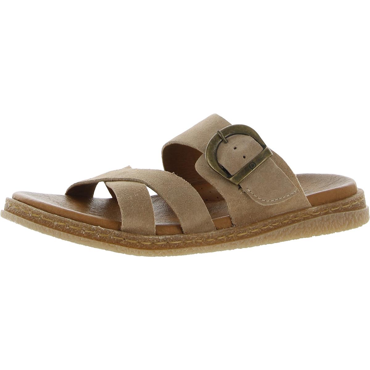 Женские босоножки-горки из коричневой замши B.O.C., 7 Medium (B,M) BHFO 8208