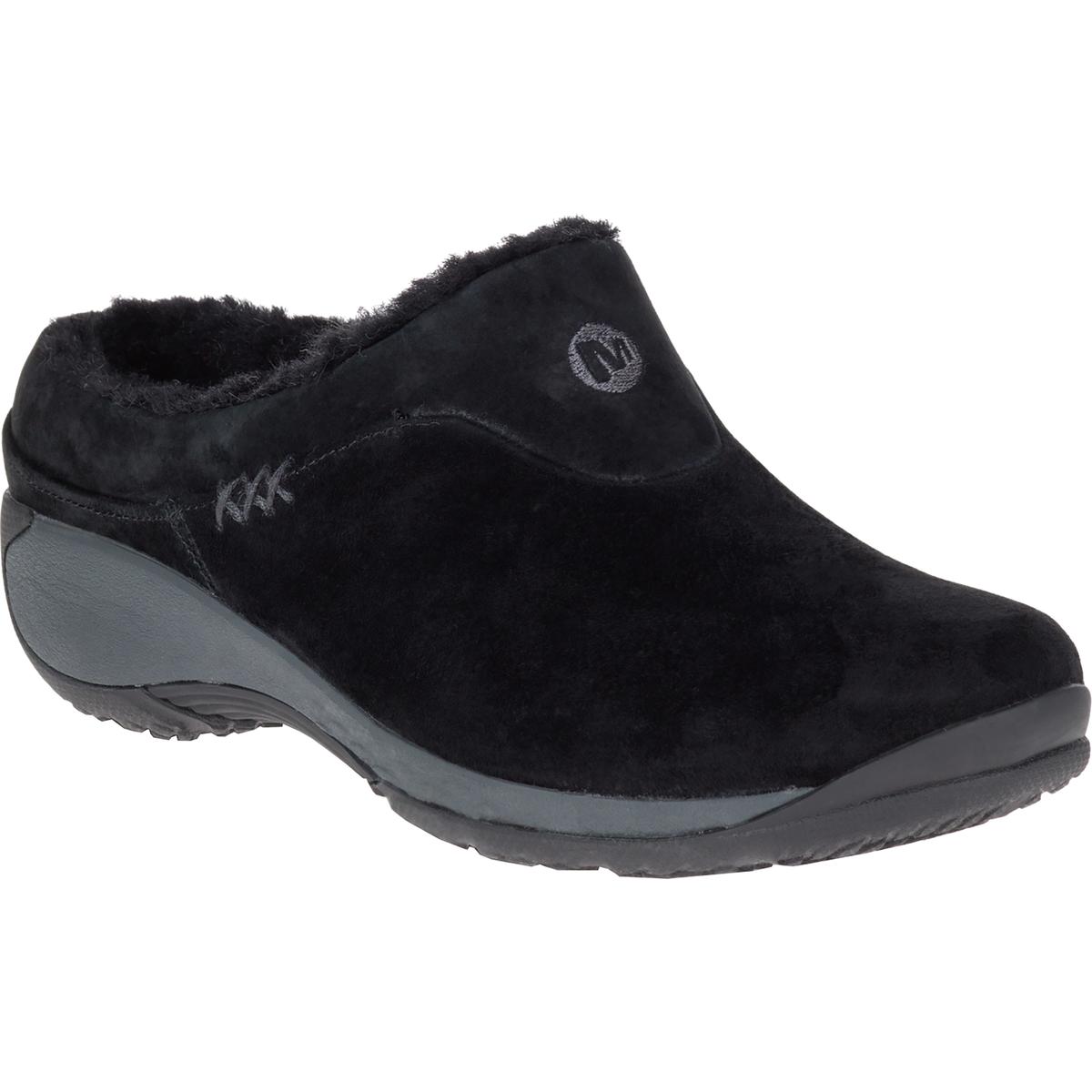 Merrell Womens Encore Q2 Ice Black Suede Clogs Shoes 8 Medium (B,M ...