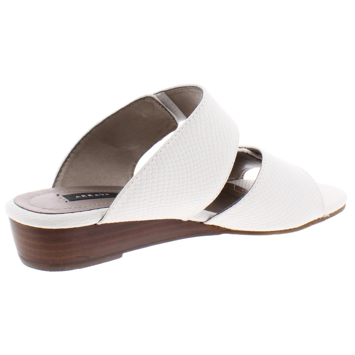 low wedge sandals wide width